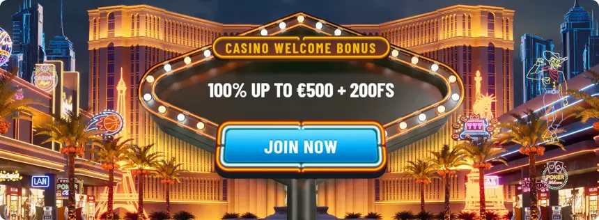 €500 Bonus + 200 Free Spins